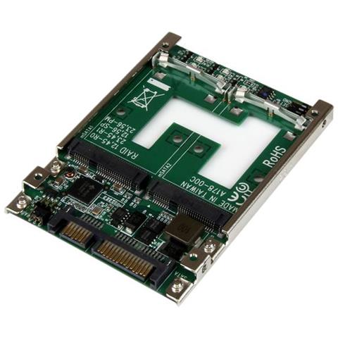 " Convertitore adattatore doppia SSD mSATA a RAID SATA 2,5""" - Foto 2