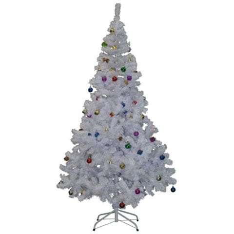 Albero abete di natale artificiale abete in pvc 150 cm / 180cm con supporto bianco foltissimo 150cm - Foto 1