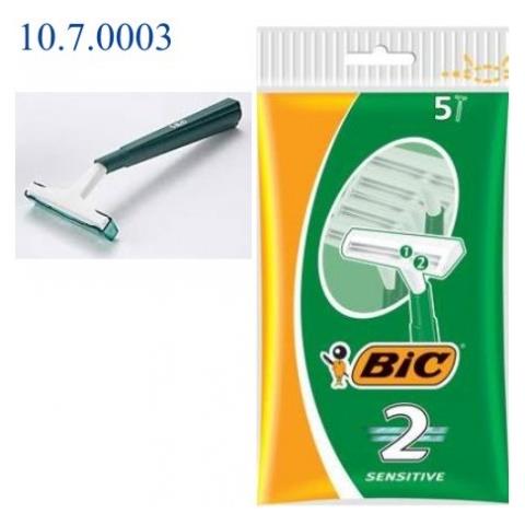 5 Rasoi Sensitive Due Per Pelli Sensibili Uomo Bilama Usa E Getta Monouso - Foto 3