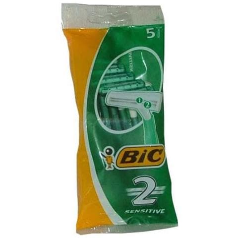 5 Rasoi Sensitive Due Per Pelli Sensibili Uomo Bilama Usa E Getta Monouso - Foto 2