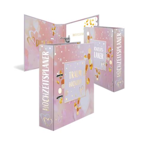 Raccoglitore ad Anelli A4 Rosa Love Story - Foto 1