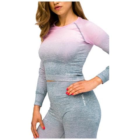 Ombre Rushguard Longsleeve, Donna, Rosa, Magliette A Maniche Lunghe, Numero: M Eu - Foto 1