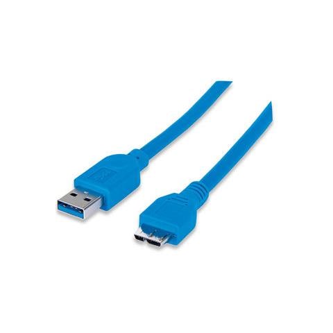 Cavo USB 3.0 SuperSpeed 1 m - Blu - Foto 1