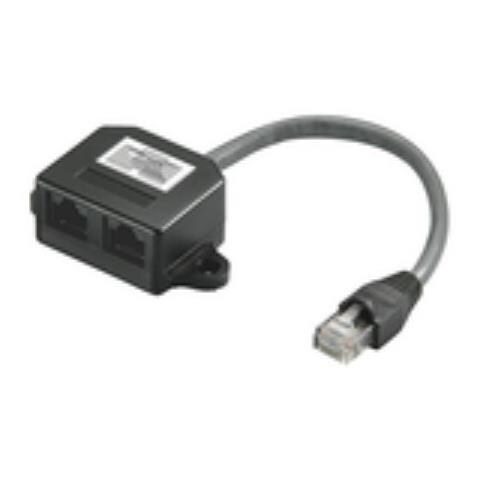 MPK418, RJ45, RJ45, RJ45, Nero, Plastica, 0,15m - Foto 1