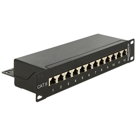 43297, Nero, Cat. 6, 1U, RJ45 - Foto 1