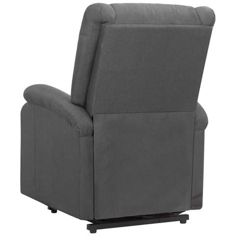 Poltrona Alzapersona Massaggiante in Tessuto Grigio Scuro - Foto 8