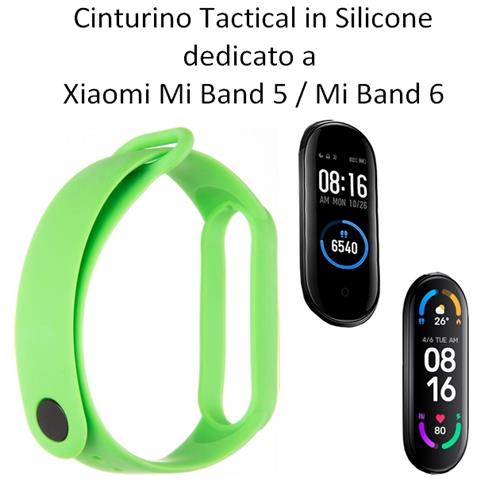 Cinturino 657 Originale Silicone Per Xiaomi Mi Band 5 - 6 Green - Foto 2