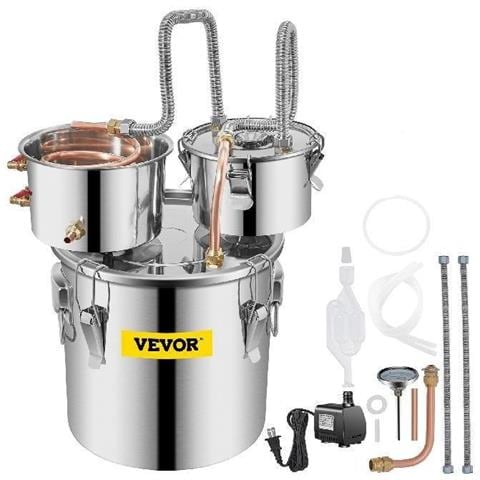 Distillatore Di Alcol In Acciaio Inox Per Moonshine, Whisky, Vino E Birra 50l - Foto 1