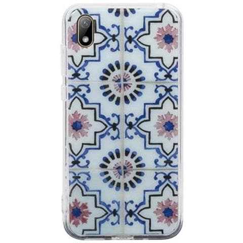 Cover Rigida Per Huawei Y5 2019 Con Motivi Di Ispirazione Orientale, Blu - Foto 1