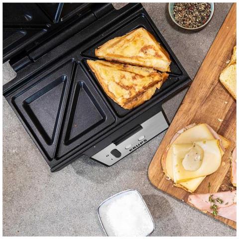 Fdk453 Tostiera 930 W Nero, Acciaio Inossidabile - Foto 3