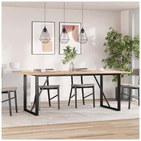 Telaio Gambe A O Per Tavolo Da Pranzo 180x80x73 Cm In Ghisa - Foto 1