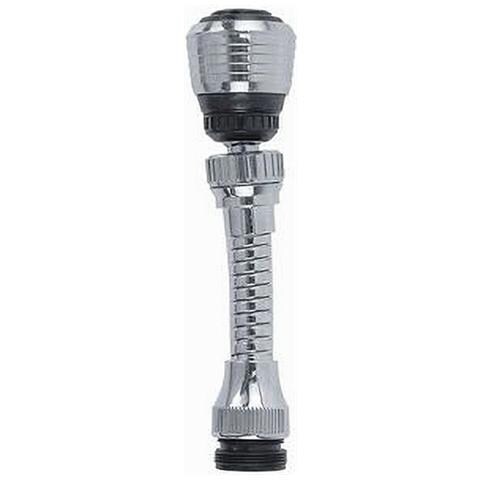 Trade Shop - Aeratore Rompigetto Rubinetto Da Cucina Cromato Nero Snodato 2 Getti Acqua 69258 - Foto 1