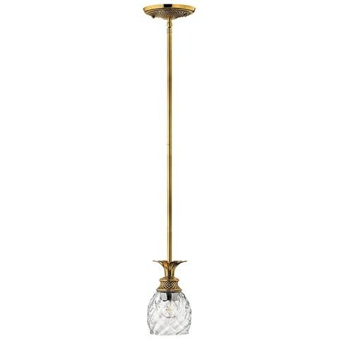 Sospensione Contemporanea Plantation Ottone Bronzo Brunito Vetro 1 Luce E27 - Foto 1