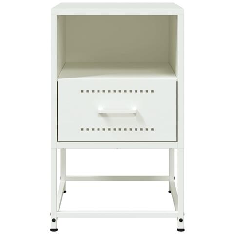 Comodino Bianco 36x39x60,5 Cm In Acciaio - Foto 10