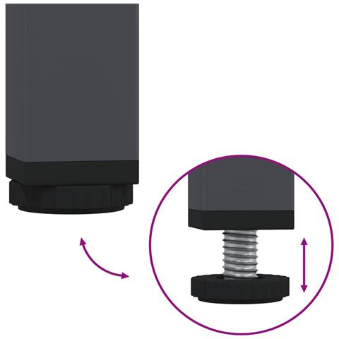 Mobile Tv Antracite 135x39x43,5 Cm Acciaio Laminato A Freddo - Foto 10