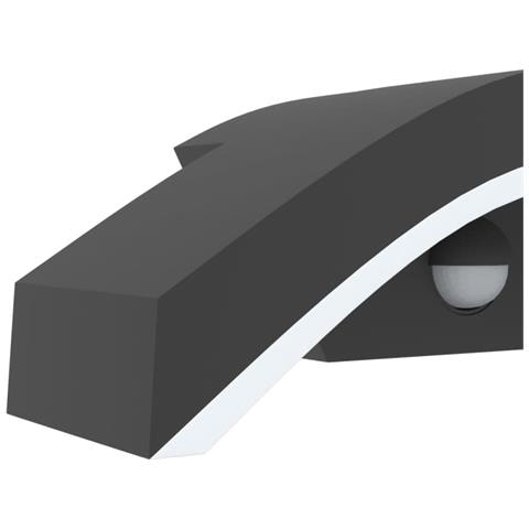 Applique con LED e Sensore Nera in Alluminio Pressofuso - Foto 9