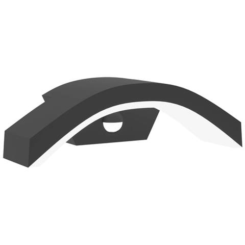 Applique con LED e Sensore Nera in Alluminio Pressofuso - Foto 1