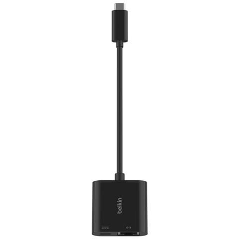 Adattatore INC019BTBK USB-C a Gigabit Ethernet e carica 100W Colore Nero - Foto 5