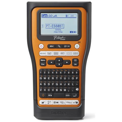 PT-E560BTSP stampante per etichette (CD) Trasferimento termico 180 x 180 DPI 30 mm /s Con cavo e senza cavo HSE /TZe Bluetooth QWERTY - Foto 1