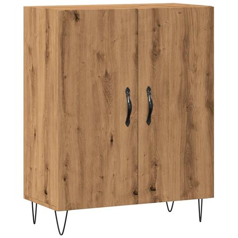 Credenza Rovere Artigianale 69,5x34x90 Cm In Legno Multistrato - Foto 2
