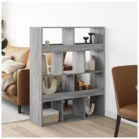 Divisorio Stanza Grigio Sonoma 100x33x125,5 Cm In Truciolato - Foto 1