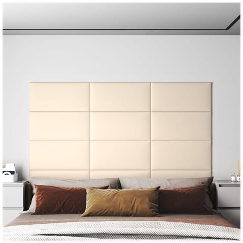 Lusso Casadino - Pannelli Murali 12 Pz Crema 60x30 Cm Velluto 2,16 M² - Foto 8