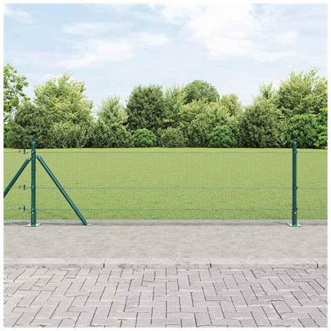 Recinzione Metallica Saldato con Base in Cemento 25 x 0,6 m - Foto 2
