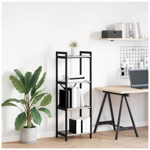 Libreria Grigio sonoma 40 x 30 x 118 cm Legno multistrato - Foto 2