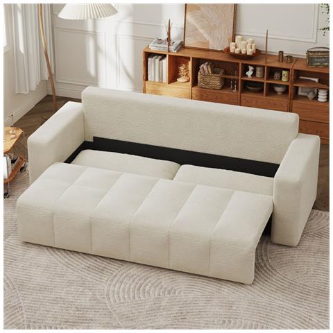 Canterbury Divano Letto 3 Posti Con Baule Ad Anello Beige - Foto 7