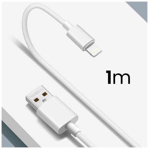 Cavo Usb-a A Lightning 1m Modello Must Havz Ricarica E Trasferimento Rapido, Bianco - Foto 5