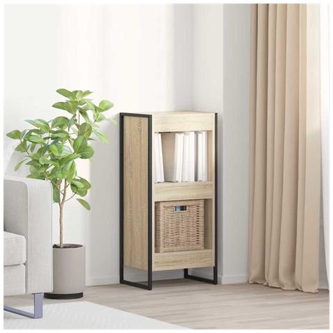 Armadio per Libri Sonoma 80 x 30 x 155 cm Legno multistrato - Foto 2