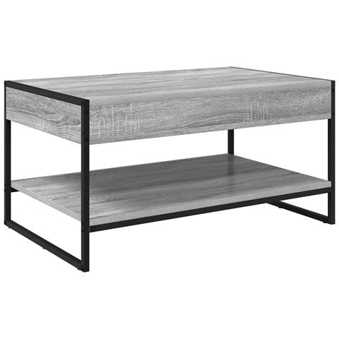 Tavolino da salotto Grigio Sonoma 80 x 50 x 40 cm - Foto 1