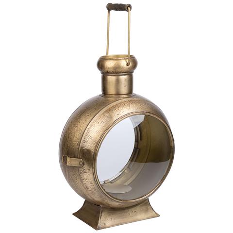 Candeliere In Metallo Dorato 33x21x47h - Foto 1