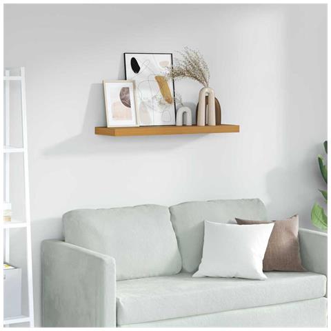 Scaffale da parete Beige 80 x 23,5 x 4 cm Legno multistrato - Foto 2