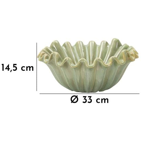 Vassoio Vkh856-verde-ceramica-33x33x14,5 Cm - Foto 7