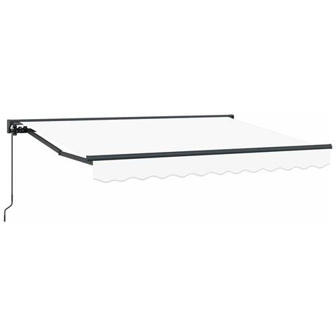 Tenda retrattile manuale Bianco 3,5 x 2 m - Foto 1