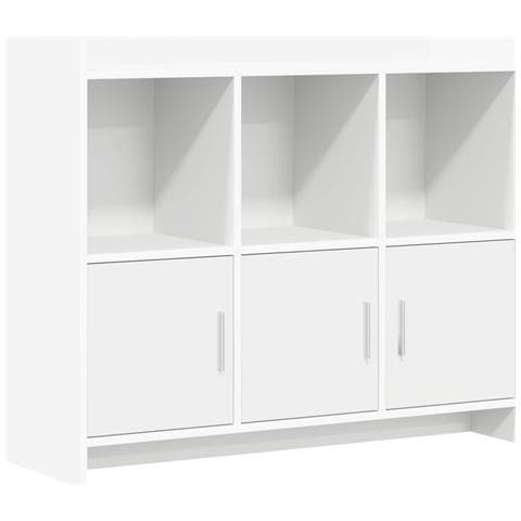 Credenza Bianco 98,5 x 33 x 80 cm Legno ingegnerizzato - Foto 1