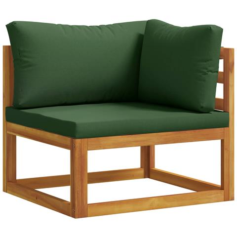 Set Salotto da Giardino Componibile 9 Pezzi Naturale - Foto 8