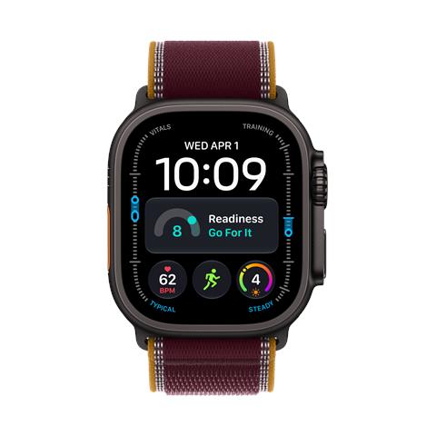 Watch Ultra 4 GPS + Cellular, Cassa 49 mm in titanio nero con Trail Loop borgogna - S /M - Foto 2