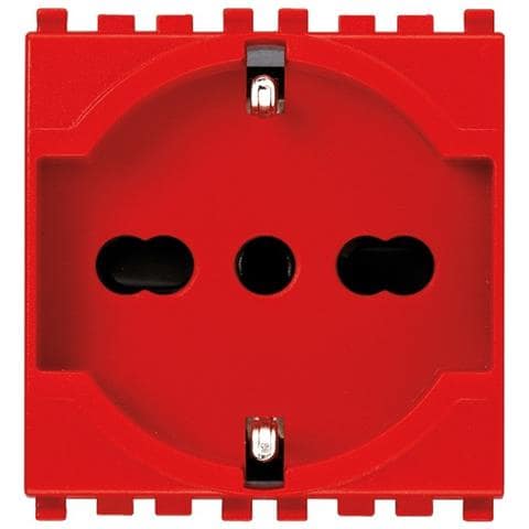 19210 / r - Presa 2p+t 16a Universale Rosso - Foto 2