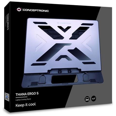 THANA ERGO S, Laptop Cooling Stand Supporto per computer portatile Grigio 39,6 cm (15.6") - Foto 6
