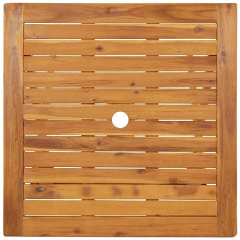 Tavolo Da Giardino Pieghevole 70x70x75 Cm In Massello D'acacia - Foto 2