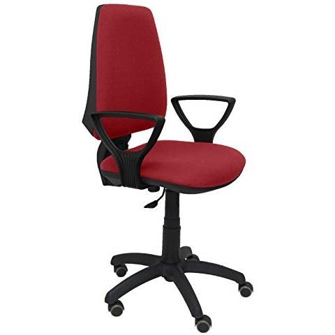 Modello 14 cp - sedia Da Ufficio Ergonomica Con Meccanismo Permanente, Regolabile In Altezza E Ruote Parquet - sedile E Schienale Imbottiti In Tessuto Bali (braccioli Fissi Inclusi) 109x46x46 Cm Grigio - Foto 4