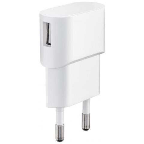 Petravel43 Caricabatterie Per Dispositivi Mobili Interno Bianco (charger For Smartphones 1amp - 1 Usb Port, Slim Design - For Smartphones Or Tablets. Input: 230v. Output: 5v / 1a / 5watt - Warranty: 25y) - Foto 1