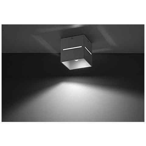 Lobo - Plafoniera, In Alluminio, Colore: Grigio - Foto 2