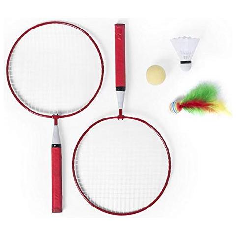 Outdoor Bigbuy 145.126 - Di Racchette 3 Set A 1, 5 Pezzi Unisex - Adulto, S1409316, Rosso, Unico - Foto 2