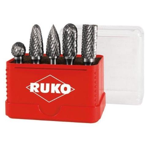 Carburo Di Tungsteno Totary Burr Situato Nel Mini-box Finitura Brillante 5 Pezzi R116004 - Foto 1