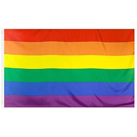 Rainbow Flag Gay Pride - Grande Interni Esterni Lgbt - Festival Diversit Celebration 5ft X 3ft - Foto 1