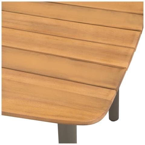Set Mobili da Pranzo Giardino 5 pz in Polyrattan Grigio - Foto 2