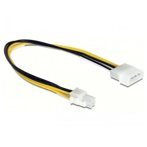 0.3m P4 / Molex 4-pin Molex 4-pin P4 Nero, Giallo cavo di interfaccia e adattatore - Foto 1